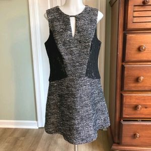 🫟 BANANA REPUBLIC - Grey Tweed Dress, US 12